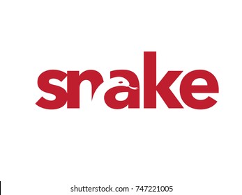 a snake face inside a letter a 
