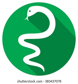 Snake Flat Icon