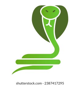 Snake flat icon. Animal color icons in trendy flat style. Reptile gradient style design, designed for web and app. Eps 10