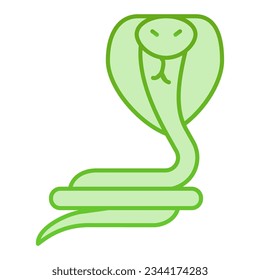 Snake flat icon. Animal green icons in trendy flat style. Reptile gradient style design, designed for web and app. Eps 10