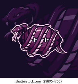 Snake Football Mascot Logo Design