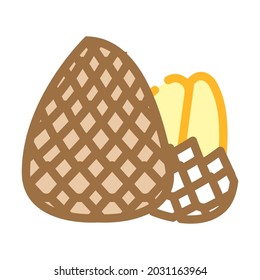 vector de icono de color de fruta de serpiente. signo de fruta de serpiente. ilustración de símbolo aislado