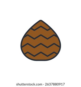 snake fruit icon collection .design style with background