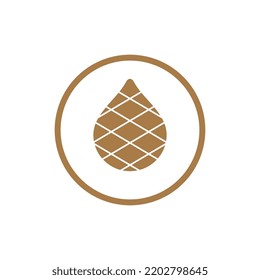 Vector de logotipo de fruta de serpiente, diseño de icono de salak o zalacca