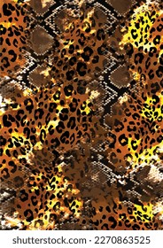 Pieles de serpiente de textura leopardo para el diseño de tela