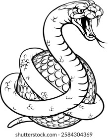 A snake golf ball sports team cartoon animal mascot