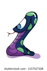 Snake Graphic Design. Vector Snake. Cartoon Snake