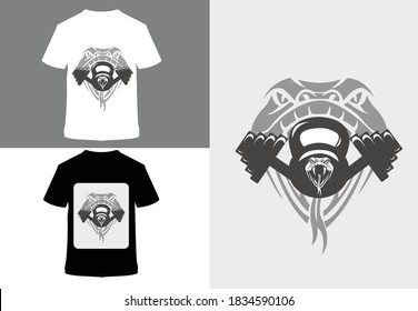 snake gym t shirt design idea.snake gym and fitness t shirt design .snake gym t shirt.