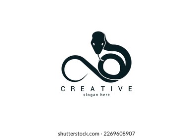 snake habu, animal, reptile and poisonous predator, logo design. Okinawa habu, venomous pit viper and japanese animals, vector design and illustration