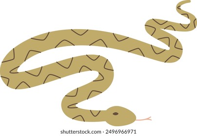 Snake Hand Drawn Vector Illustration