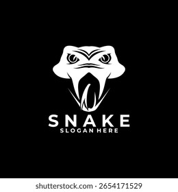 Modelo de vetor de design de logotipo elegante Snake head