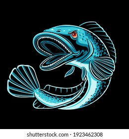 Snake Head Fish, illustration Vector