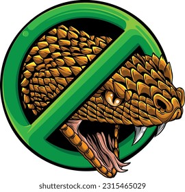 snake head hand drawn vector illustration design