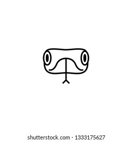snake head icon on a white background