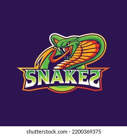 Snake head mascot logo good use for symbol identity emblem badge and more 