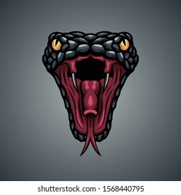 Snake Head Mascot Sport Esport Logo Stock Vector (Royalty Free ...