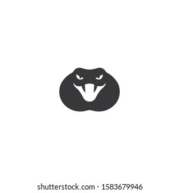Snake head mascot vector on a white background