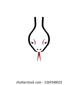 snake head symbol vector icon design element