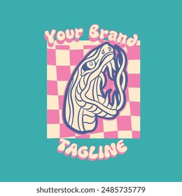 snake head symbol vector illustration