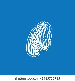 snake head symbol vector illustration
