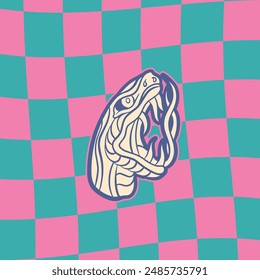 snake head symbol vector illustration