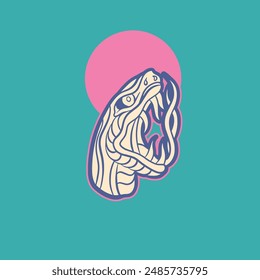 snake head symbol vector illustration
