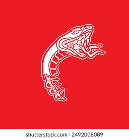 snake head symbol vector illustration