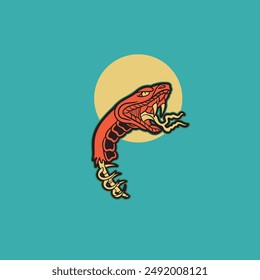snake head symbol vector illustration