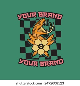 snake head symbol vector illustration