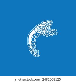 snake head symbol vector illustration