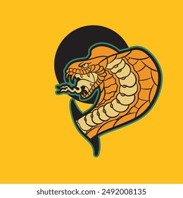 Schlangenkopfsymbol Vektorillustration