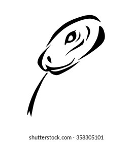 snake head tattoo