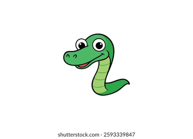 A snake head vector illustration