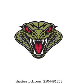 Snake head.vector illustration on white background