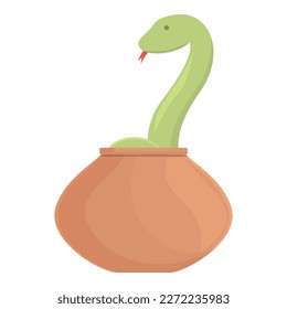 snake icon cartoon vector. Indian charmer. Snake charmer