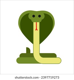 Snake icon. Cobra vector illustration.