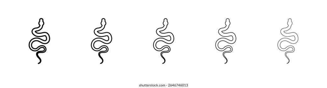 Snake icon concept. design gráfico, logotipo, Web, UI.