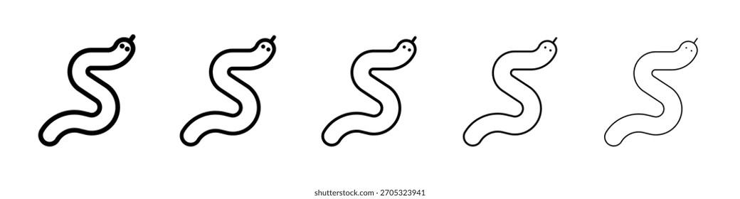 Diseño de icono de serpiente, logotipo, App, interfaz de usuario. Ilustración vectorial, EPS