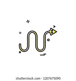 Snake icon design vector 