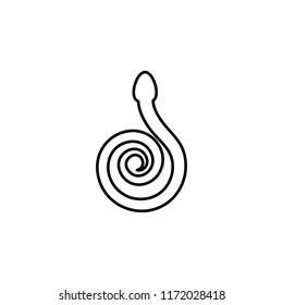 snake icon. Element of pest icon for mobile concept and web apps. Thin line snake icon can be used for web and mobile