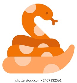 Snake Icon Illustration for web, app, infographic, etc