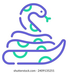 Snake Icon Illustration for web, app, infographic, etc