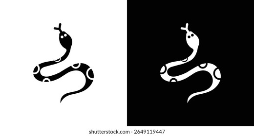 Snake icon Isolated flat vector in outline