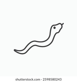 Snake icon isolated on white background