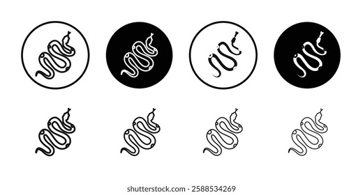 Snake icon line art vector