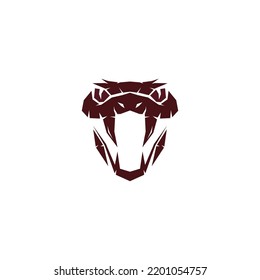 Snake icon logo design template