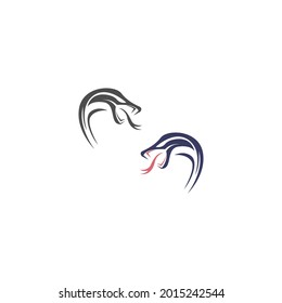 Snake icon logo design vector template illustration
