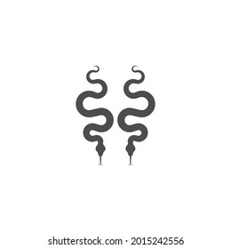 Snake icon logo design vector template illustration