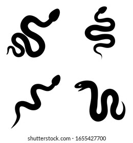 Snake icon, logo isolated on white background