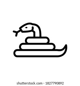 snake icon or logo isolated sign symbol vector illustration - high quality black style vector icons
